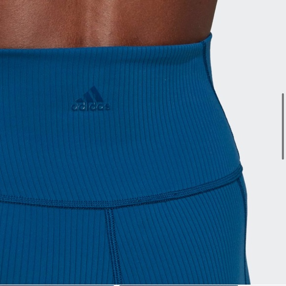 ADIDAS Yoga Studio Luxe Wind Super High Waisted Rib Legging, Large (NWOT) - Picture 7 of 13